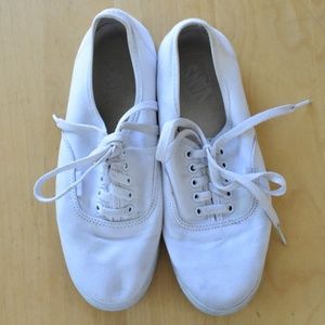 VANS OFF THE WALL WHITE SHOES SIZE 8 WOMENS 6 MENS